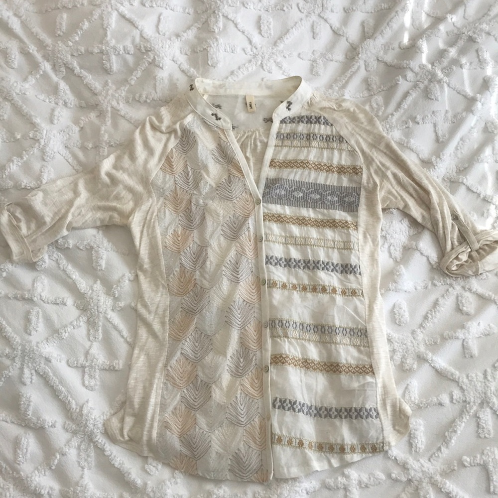 Gold & Silver Blouse
